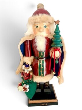 14” Hand Painted Santa Nutcracker - Christmas Decor